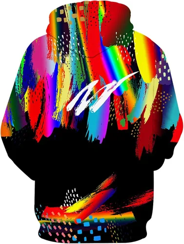 Vista 4 de YAJOOEY - Sudadera con capucha unisex con estampado 3D para hombres y mujeres.