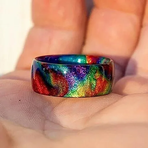 Vista 4 de Yealise - Anillo hecho a mano para mujer, diseño de estrella de cielo de siete