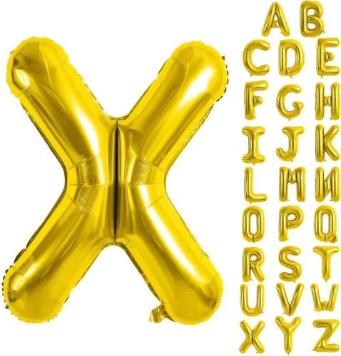 Vista 34 de Globos de letras azules de 40 pulgadas, globo grande del alfabeto de aluminio de Mylar para decoración de cumpleaños, boda, aniversario, graduación