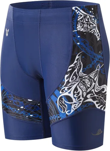 Vista 17 de HUGE SPORTS Shorts Rash Guard de Natación para Hombre Jammer de Natación de Compresión Traje de Baño Activo de Secado Rápido Shorts de Entrenamiento