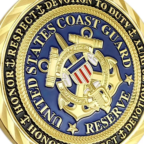 Vista 5 de WOERDA Moneda de desafío de la Guardia Costera de los Estados Unidos Moneda conmemorativa de oración