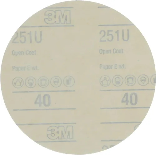 Vista 2 de 3 M Verde Corps Stikit 6" 40E Grit dust-free producción Disco, 1