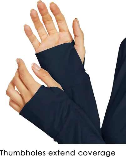 Vista 6 de Willit Camisas de manga larga para mujer, con protección solar UPF 50+, para correr, senderismo, atlética, con protección UV, ligera