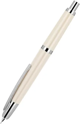 Vista 25 de Pluma estilográfica Jinhao 20 Press retráctil con plumín extrafino, convertidor de resina, regalo, transparente negro