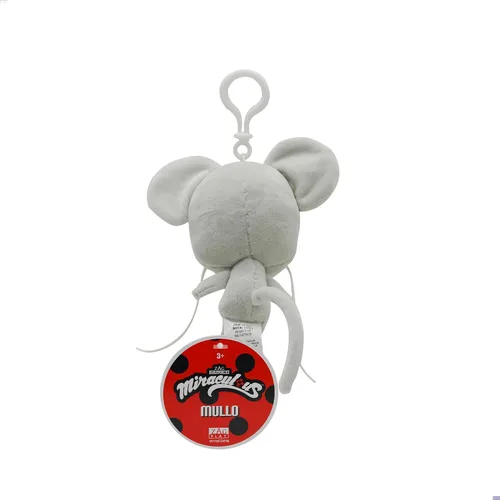 Vista 2 de Miraculous Ladybug Kwami - Llaveros de mochila Lifesize de 5 pulgadas, juguetes de clip de Mullo The Mouse - Accesorios portátiles de mariquita