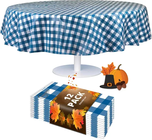 Vista 35 de Mantel de plástico de alta calidad - 54 in. x 108 pulgadas. Grandipity - Mantel rectangular (6 y 12 unidades), Agua (Aqua)