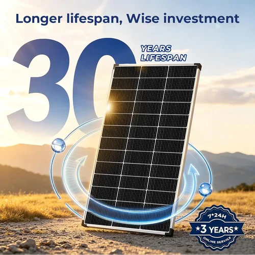 Vista 7 de Panel solar de 400 W, 2 paneles solares de 200 W, 18 V, 18 BB, células de grado A+, 25 % de alta eficiencia IP68, impermeable, para caravana, barco