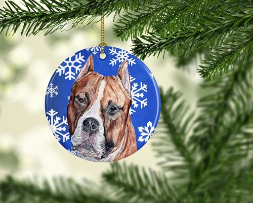 Vista 367 de Caroline's Treasures Cavalier Spaniel - Adorno de cerámica para colgar en el árbol de Navidad, para el hogar, Navidad, fiestas, regalo, 3 pulgadas