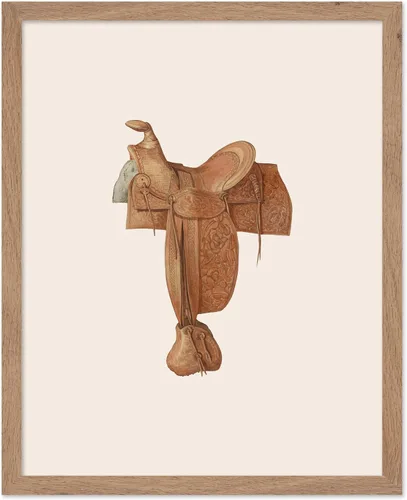 Vista 52 de Poster Master Póster vintage de cuero para silla de montar, estampado retro de vaquero, arte de silla de montar, diseño occidental, impresión