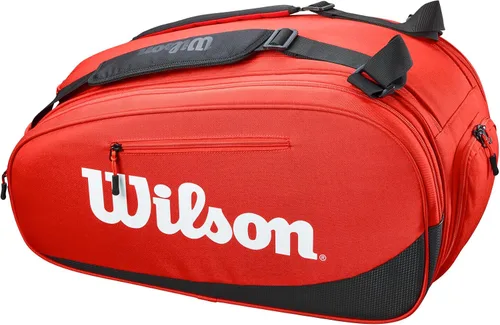 Vista 2 de WILSON Tour Padel Bag - Capacidad para hasta 6 paletas, rojo/negro
