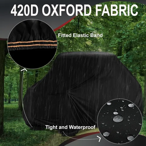 Vista 5 de Cubierta UTV de 2 plazas impermeable para todo tipo de clima, compatible con Yamaha Wolverine x2 850 1000 Rhino 450 660 700 YXZ1000R Ranger 500 570