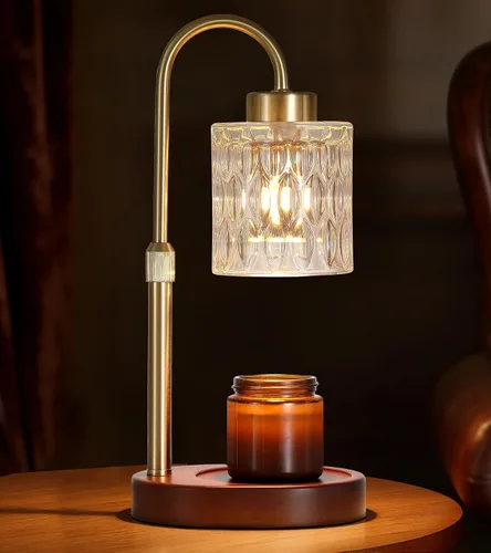 Vista 16 de MEIXISUE - Lámpara calentadora de velas con temporizador y atenuador, regalos de luz ámbar eléctrica para mujeres, lámpara calentadora de cera