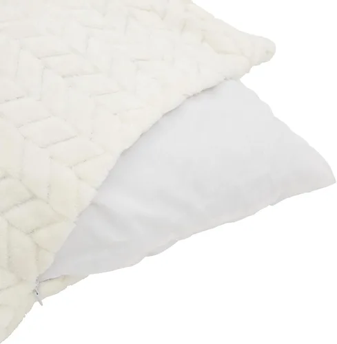 Vista 7 de Paquete de 2 fundas de almohada decorativas beige de 20 x 20 pulgadas, diseño de cheurón, para sofá, decoración de granja