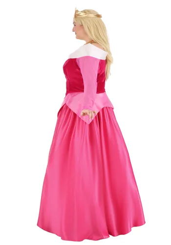 Vista 5 de Disfraz Premium de Aurora La Bella Durmiente para Mujer Talla Plus Multicolor