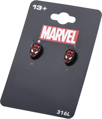 Vista 3 de Marvel Spider-Man Face Front Stud Earrings
