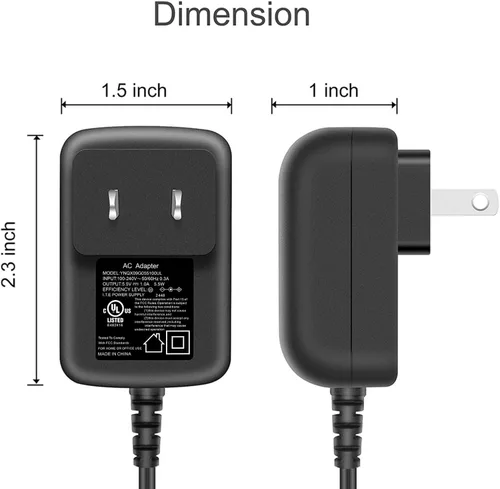 Vista 7 de Fuente de alimentación para Panasonic PNLV226 KX-TG242 KX-TGE210 KX-TGL463 KX-TGF383 Teléfonos 5.5V Adaptador de CA PNLC1029 KX-TG6722 Cargador