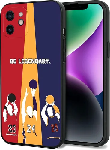 Vista 12 de Funda para iPhone 7/8/SE con diseño clásico de leyenda de baloncesto, compatible con iPhone 7/8/SE de 4.7 pulgadas, funda protectora de silicona