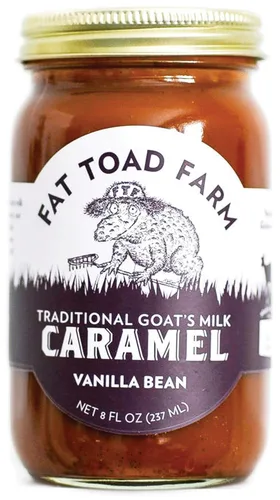 Vista 8 de Fat Toad Farm - Salsa de Caramelo Tradicional de Leche de Cabra/Cajeta, Original, Sin Gluten, 8 fl oz Cajeta tradicional, sin gluten, textura