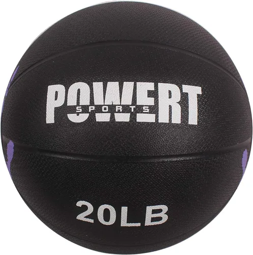 Vista 7 de POWERT Pelota medicinal con peso para entrenamiento HIIT, ejercicio cardiovascular y terapia física