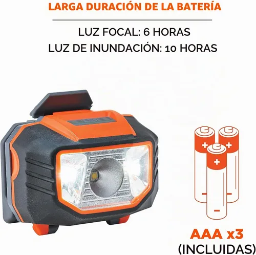 Vista 5 de Ergodyne - 60191 Faro de casco duro, Skullerz 8981, naranja