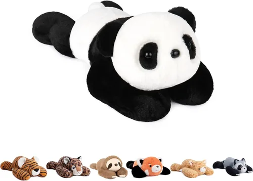 Vista 19 de Niuniu Daddy Animales de peluche con peso de ajolote azul de 24 pulgadas 5 libras para niños, adultos, niñas, niños, juguete de peluche gigante