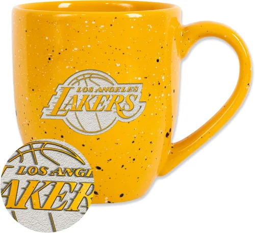 Vista 20 de Rico Industries NBA 16 oz Team Color Laser Engraved Speckled Ceramic Coffee Mug 3-Color del