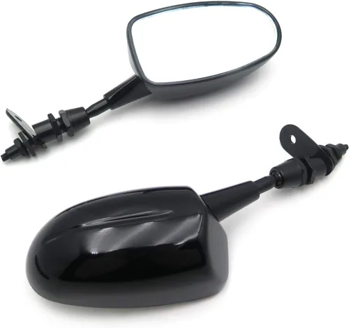 Vista 8 de Mini espejo de carreras para motocicleta KAWASAK Ninja 500 Zzr600 636 Zx6Rr Zx750 Zx7R Zx9R Negro
