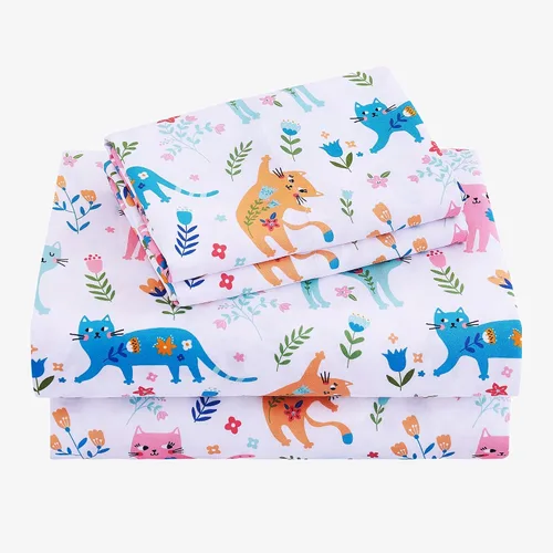 Vista 15 de Viviland 3 Pieces Boys Twin Sheets Set Kids, Baseball Printed Sheets