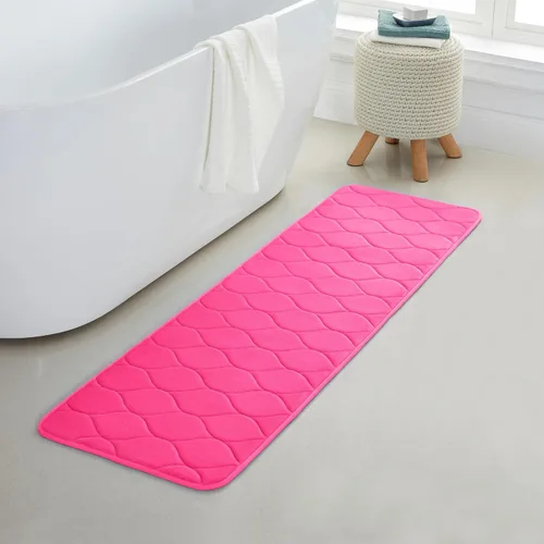 Vista 12 de Yafa Home Fashion 1 alfombra de baño de 17 x 24 pulgadas, espuma viscoelástica, absorbente de agua y antideslizante, color negro