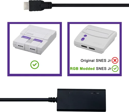 Vista 4 de HDMI Cable for Super Nintendo SNES, Super Famicom SFC Console