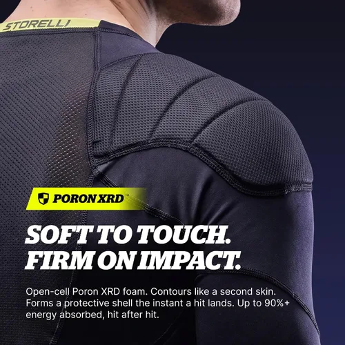 Vista 3 de Storelli BodyShield - Camiseta interior 3/4 para porteros de fútbol, codo y pecho (tela CoolCore)