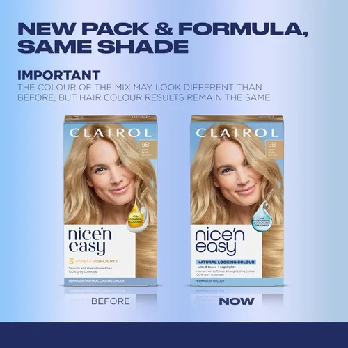 Vista 98 de Clairol Nice'n Easy - Tinte permanente para el cabello, color castaño medio 5, paquete de 3 unidades 5 Marrón medio