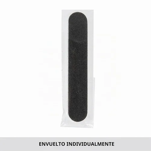 Vista 7 de ForPro Professional Collection Mini tablero de espuma, negro, grano 100/180, lima de uñas de manicura de doble cara, envuelta individualmente, 3.5