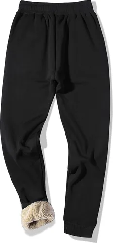Vista 16 de MACHLAB Pantalones deportivos térmicos de forro polar para hombre, pantalones de chándal gruesos y cálidos para invierno