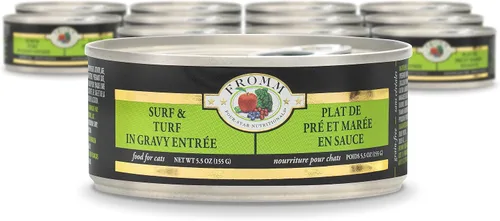 Vista 18 de Fromm Four-Star Nutritionals - Comida húmeda de primera calidad en paté de carne y venado para gatos, receta de carne de res, caja de (12) latas