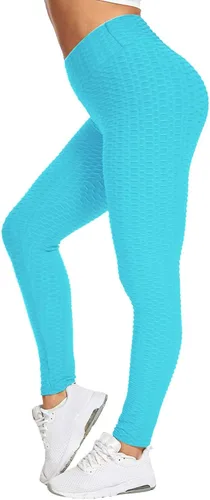 Vista 5 de Kauounady Running Exercise Hip High Pants Yoga Bubble Waist Lifting Fitness Women's Yoga Pants Loose Yoga Pants for Girls