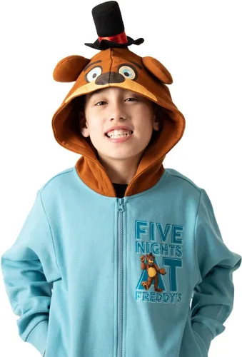 Vista 2 de Five Nights At Freddy's Big Face Freddy Hood - Sudadera con capucha de manga larga para niño