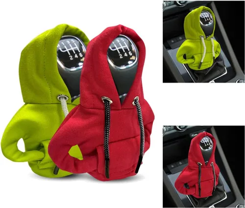 Vista 8 de JOYCOURT - Sudadera con capucha para palanca de cambios de coche, color negro Nylon Fashionable Mini Hoodie Decoration, Cute Gadgets, Universal