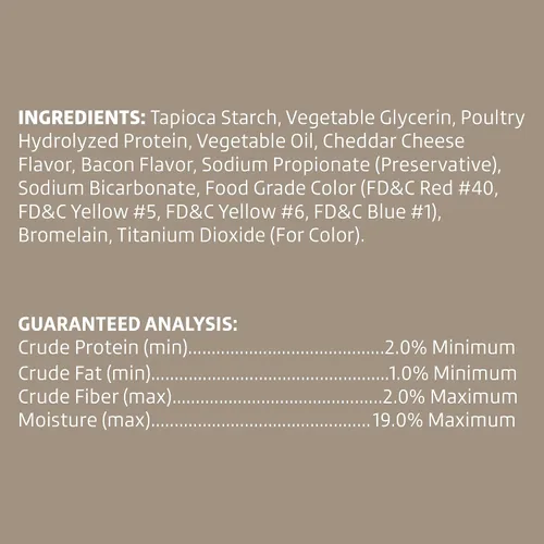 Vista 4 de Wonder Bound Palitos para perros con sabor a tocino y queso, 55 unidades, golosinas para perros sin piel cruda, masticables de salud dental