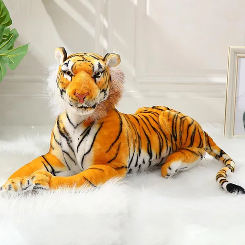 Vista 4 de Syhood Juguete gigante de peluche de tigre gigante de 27 pulgadas, adecuado para regalos de cumpleaños