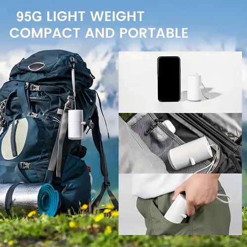 Vista 6 de Bomba de aire eléctrica al aire libre Luz de camping SOS Light Batería de litio de gran capacidad para balsa de aire cojín de aire Anillo de natación