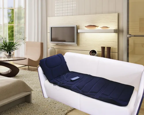 Vista 2 de Carepeutic Targeted Zone Deluxe - Alfombrilla de masaje con vibración con terapia de calor, 7 libras Full Body Massage Mat with Heat, 10 Vibration