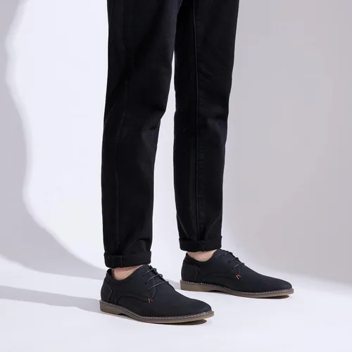 Vista 6 de Jousen Zapatos de vestir casuales para hombre, zapatos de vestir clásicos de negocios retro para hombres