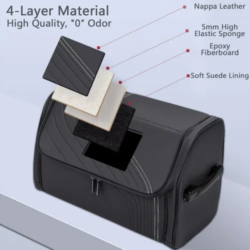 Vista 5 de TOPABYTE Organizador de maletero de coche con capacidad de tapa, bolsa