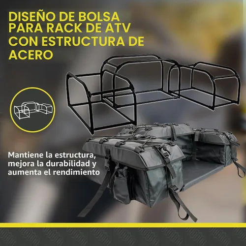 Vista 5 de ATV Tek ASPBBLK Arch Series Bolsa inferior acolchada en negro