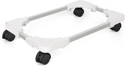 Vista 9 de Liitrton Soporte de CPU móvil Soporte de torre ajustable para computadora con 4 ruedas giratorias que se adapta a la mayoría de PC (negro)