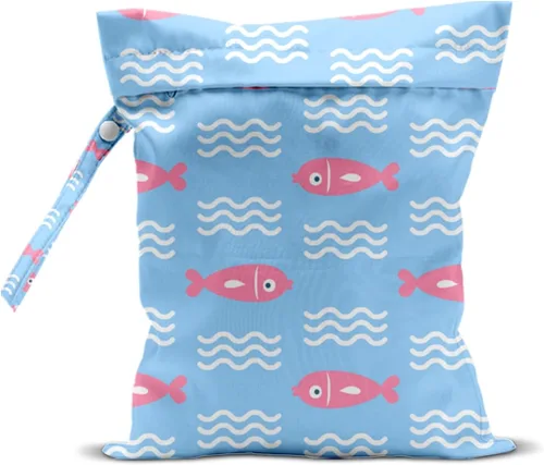 Vista 10 de Bolsa para artículos húmedos y secos, bolsas de natación impermeables, lavables a máquina, bolsas reutilizables para playa, piscina, pañales y ropa
