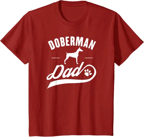 Vista 68 de Doberman Dad - Camiseta para amante del dueño del perro, Negro, S