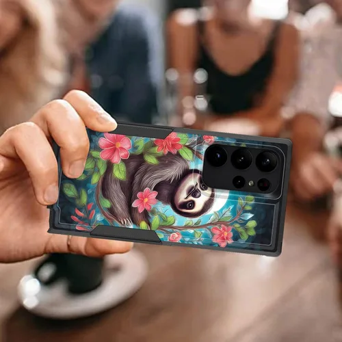 Vista 324 de Funda para Galaxy A14 5G, resistente de doble capa híbrida de policarbonato duro, goma suave, a prueba de golpes, funda protectora resistente