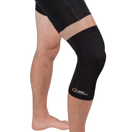Vista 7 de Manga de recuperación de rodilla por compresión de cobre, garantizada más alto contenido de cobre con ajuste infundido. Mejor soporte de compresión